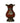 Vintage Brass Vase with Red Enamel